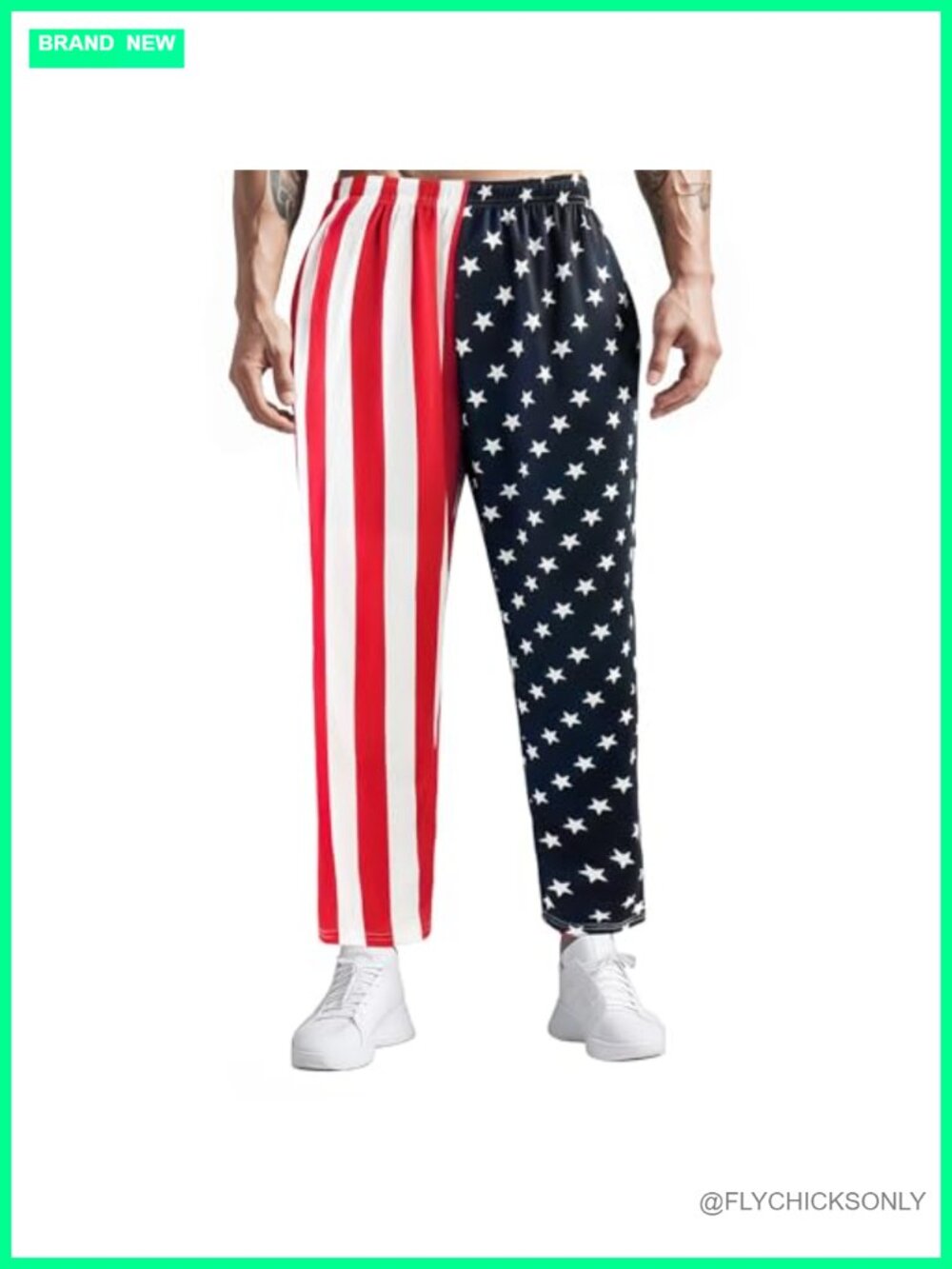 American Flag Joggers Pants with Pockets for Men Women Sports